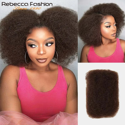 Premium 100% Human Hair Afro Kinky Bulk for Braiding &amp; Twists (50g)