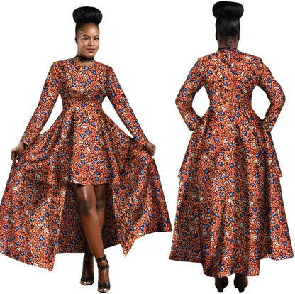 African High Low Dashiki Dress