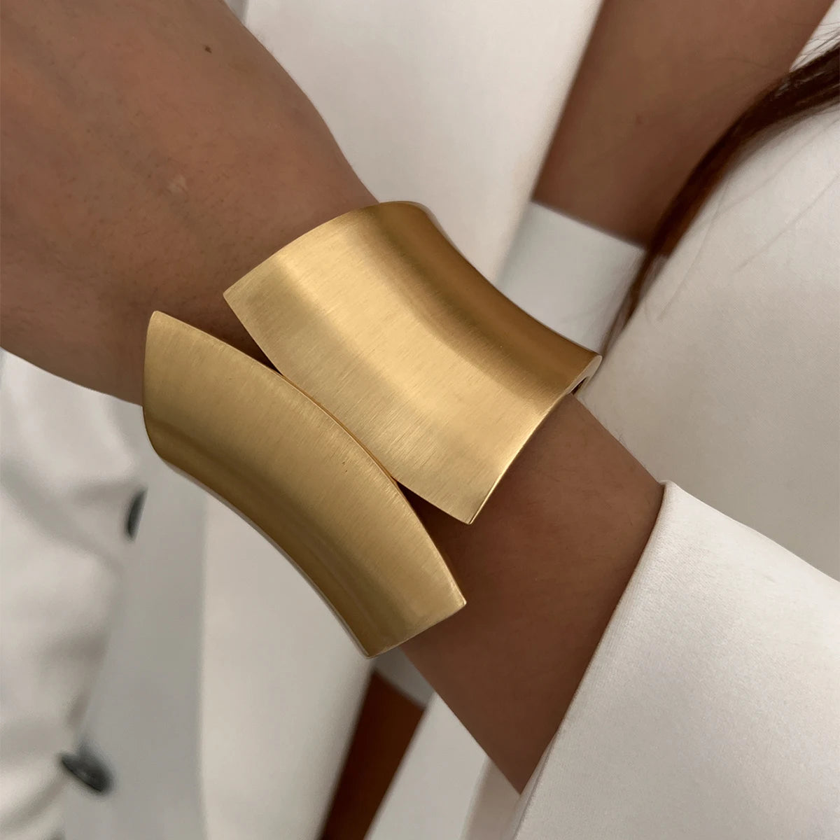 The Empress Cuff: A Matching Gold Loc &amp; Wrist Set
