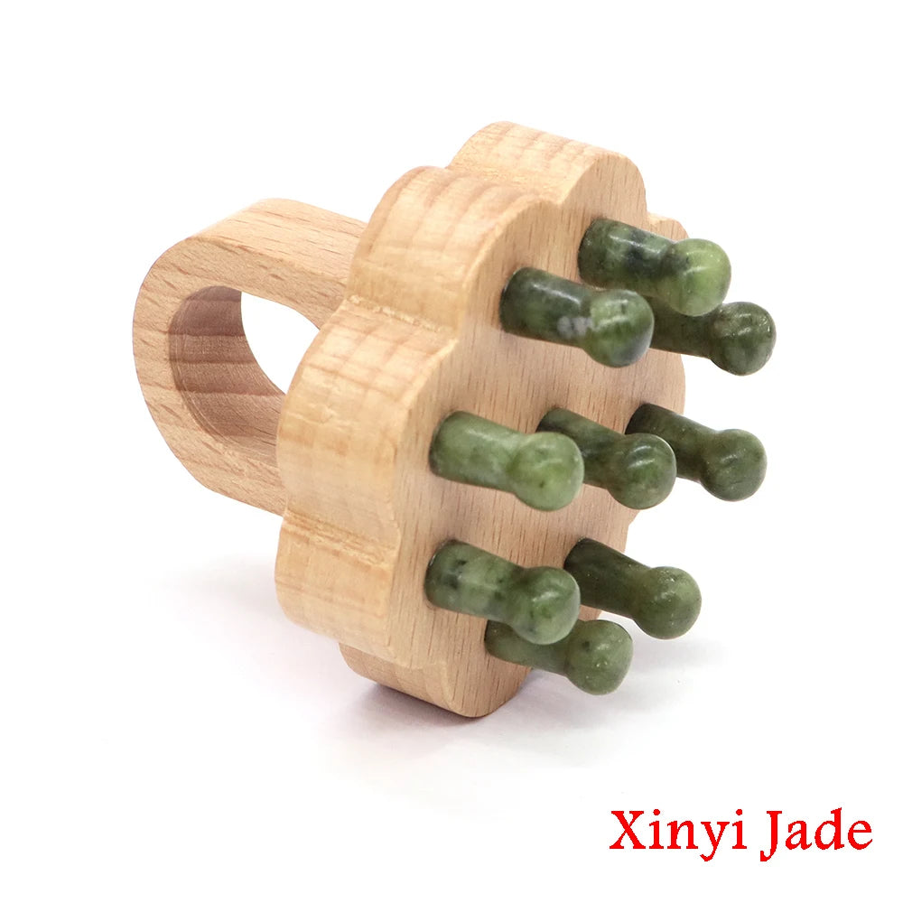 Healing Crystal Scalp Massager Tool
