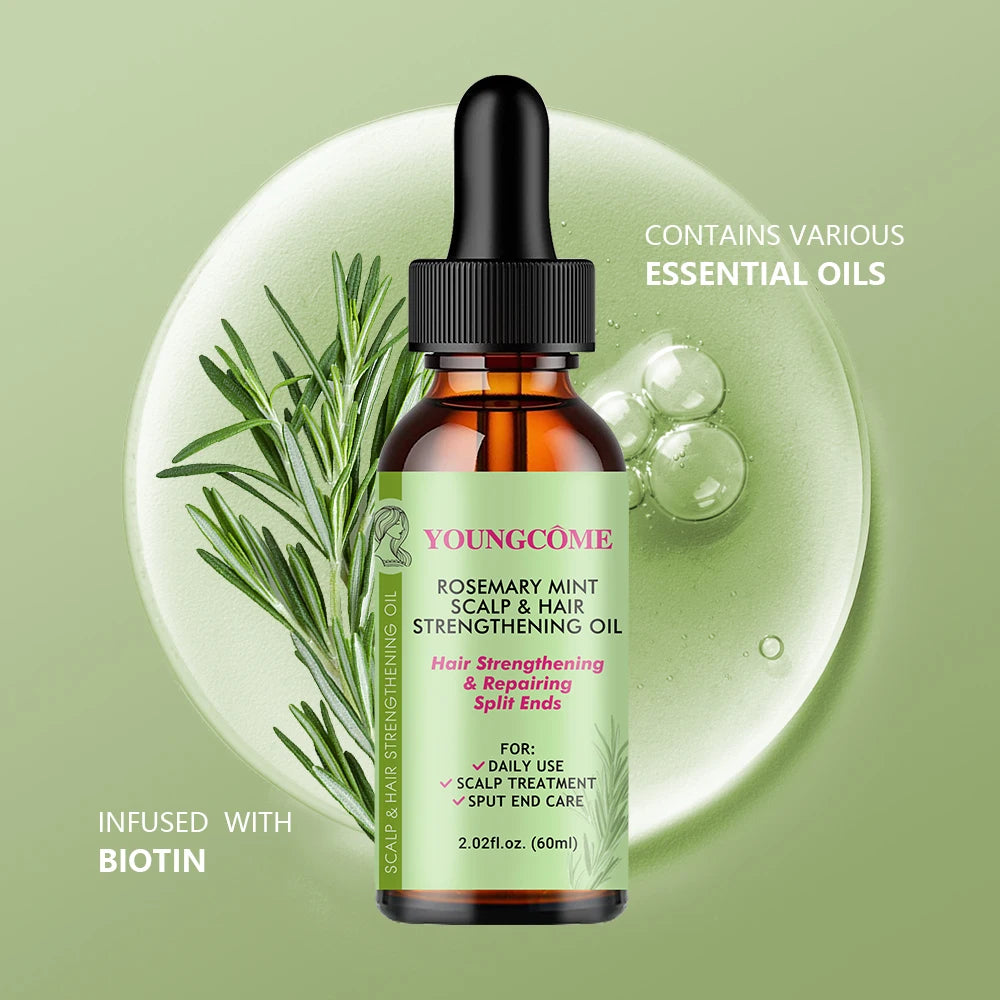 Rosemary mint hair care essential oil scalp hair