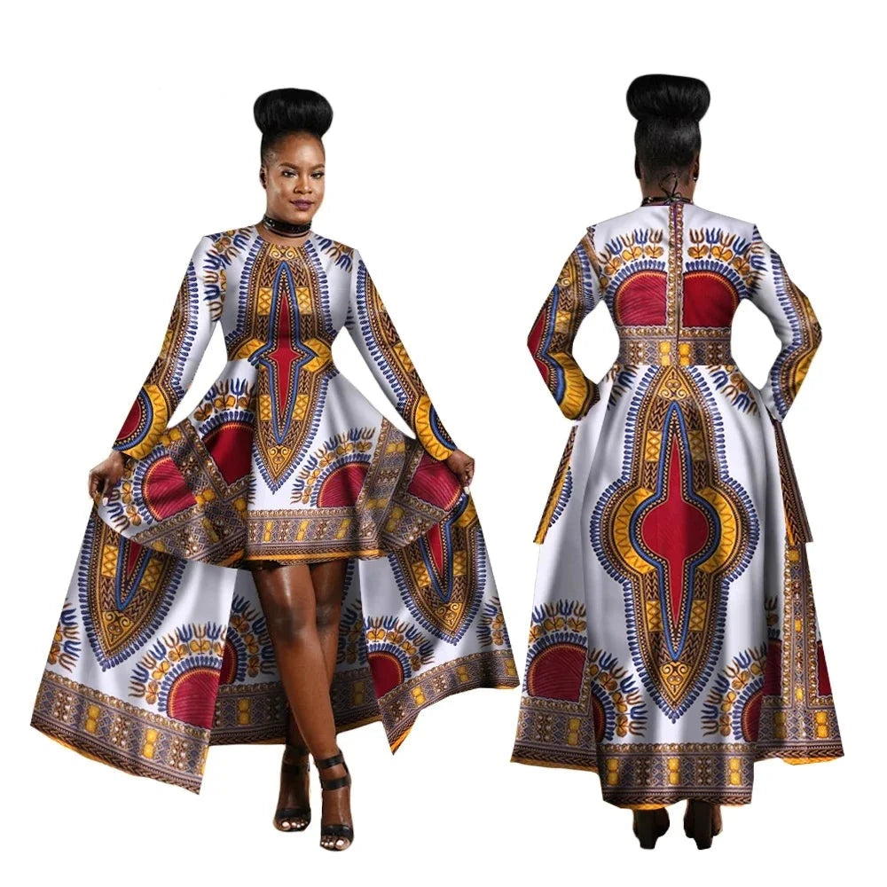 African Hi-Low Dashiki Dres