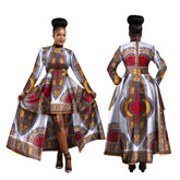 African Hi-Low Dashiki Dress