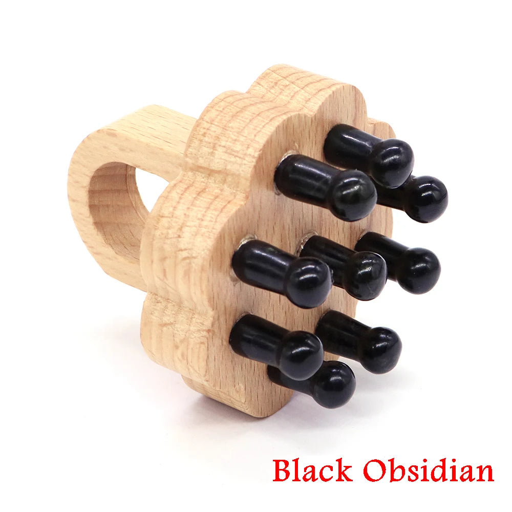 Healing Crystal Scalp Massager Tool