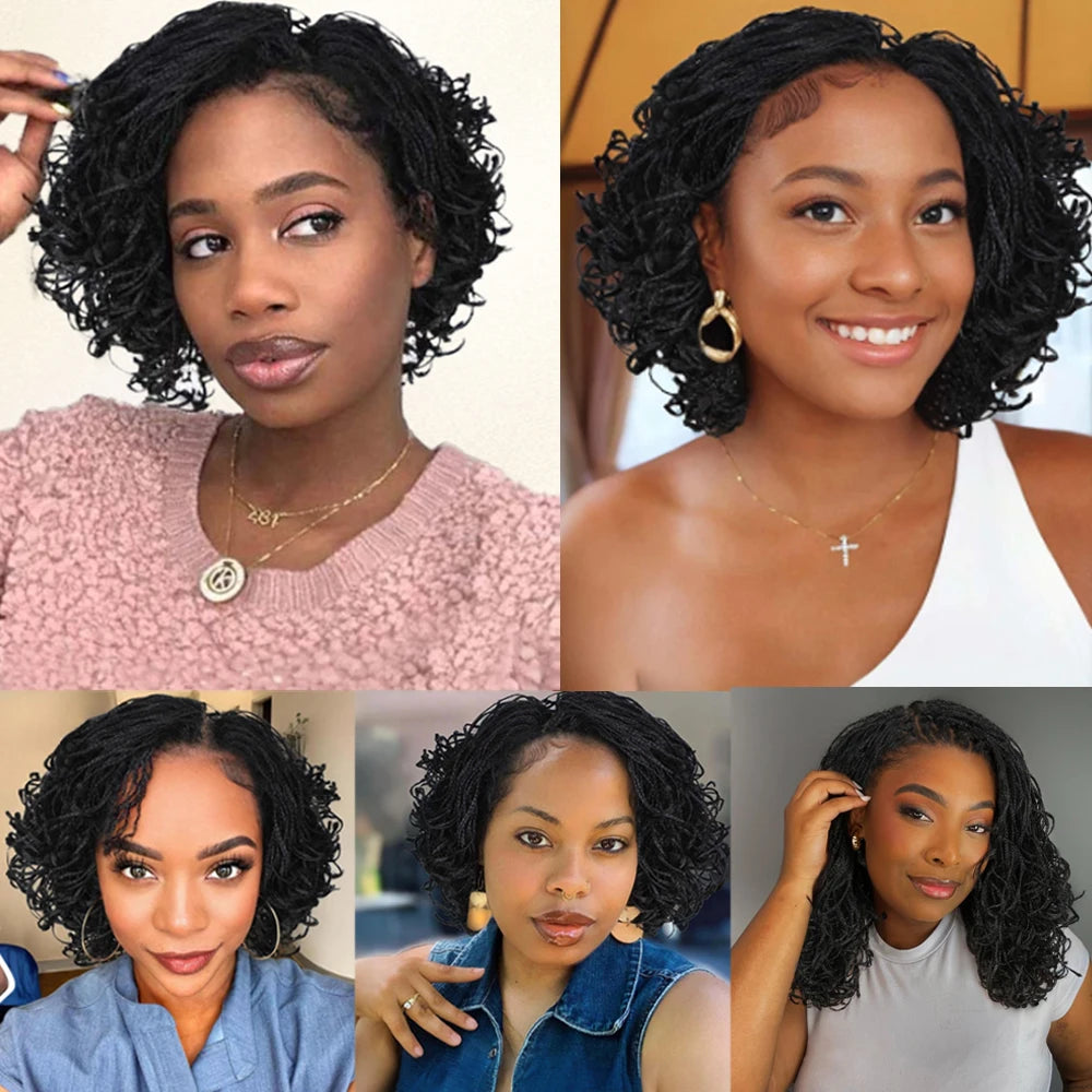 Braid Locs Wig for Black Women - Glueless Lace Design