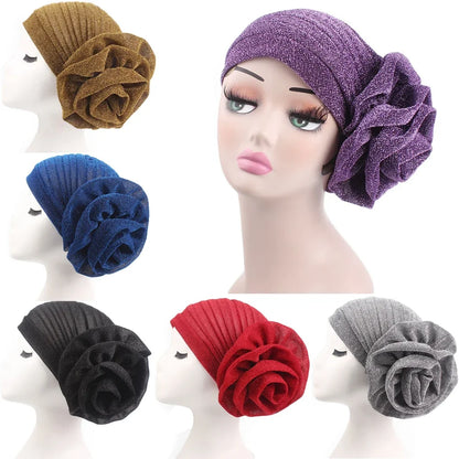 Prewrapped flower turban - WhatNaturalsLove.com