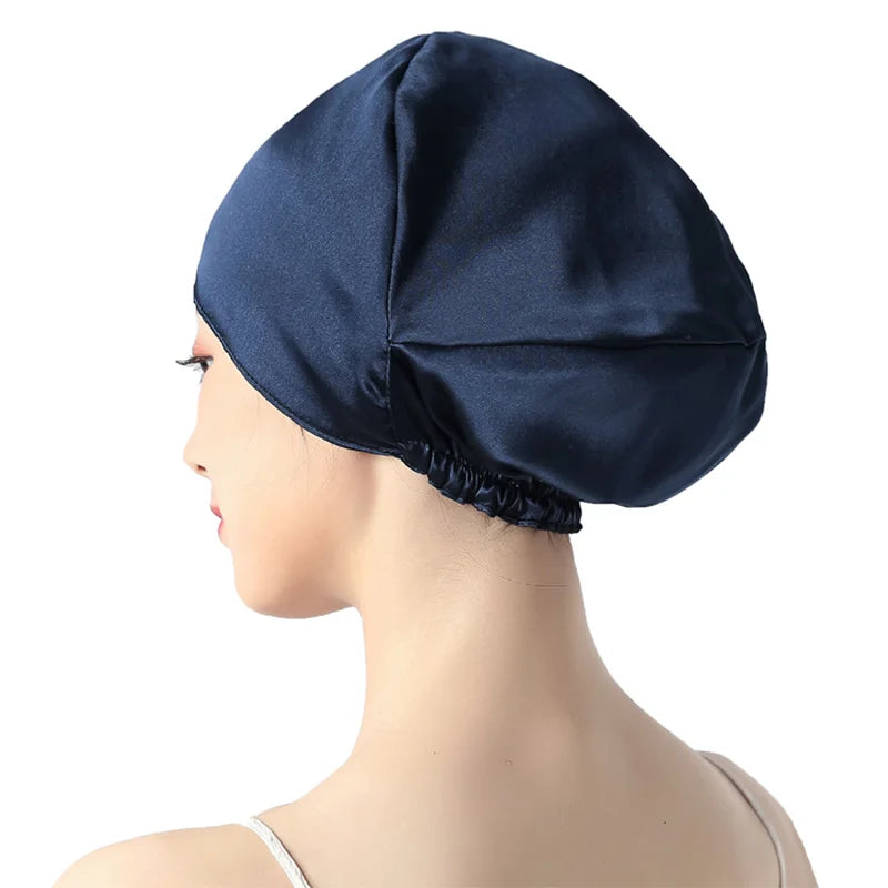 HOT Satin Sleep Silk Sleep Cap For Curly Hair Satin Bonnet Silk