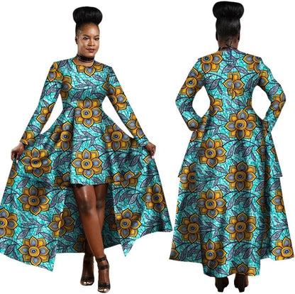 African High Low Dashiki Dress