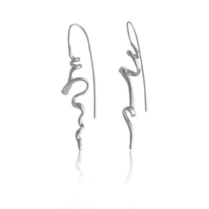 Golden Flow Artful Irregular Earrings