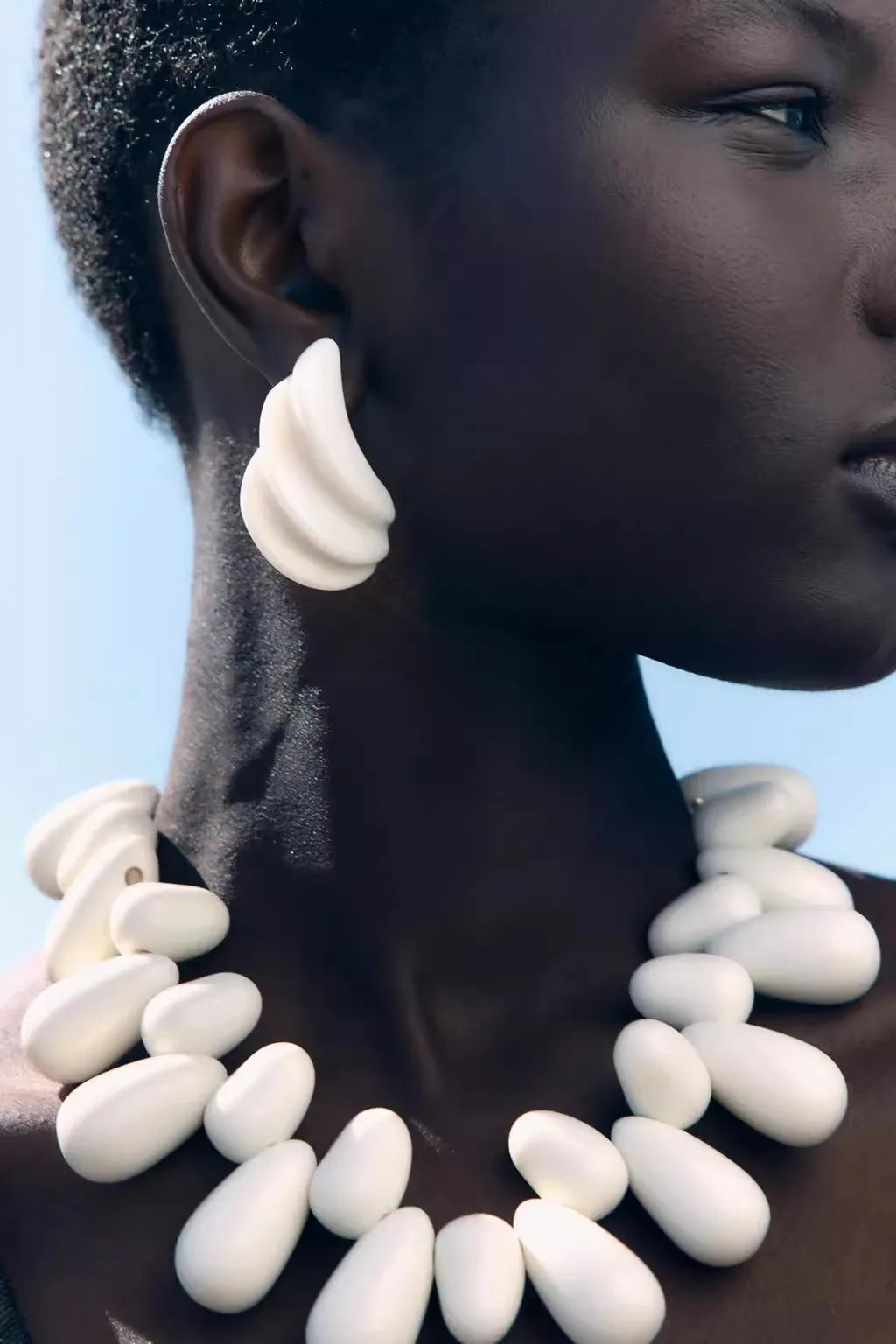 Modern Sculptural Statement Earrings 