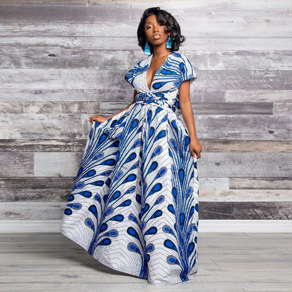 Infinity Maxi Dress Ankara African Print