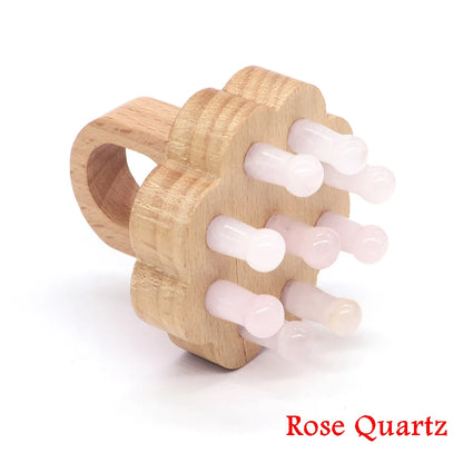 Healing Crystal Scalp Massager Tool