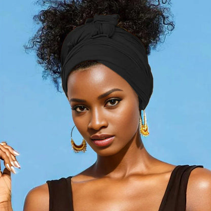 Super Soft Extra Long Breathable Stretchy Jersey Turban Headband
