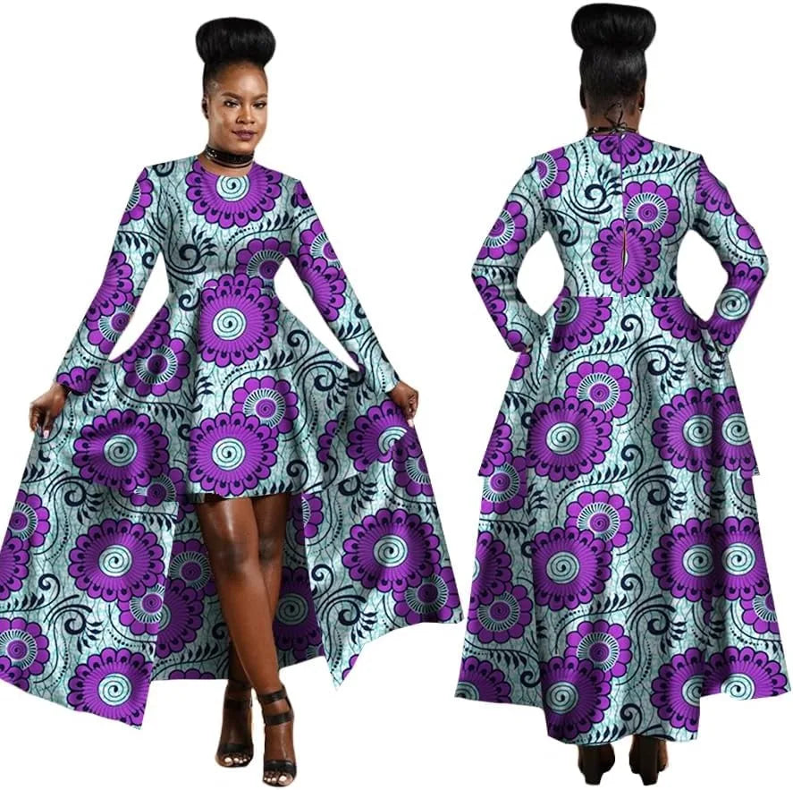 African High Low Dashiki Dress