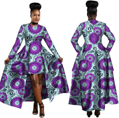 African High Low Dashiki Dress