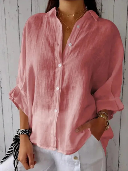 Luxury Linen Button-Down Shirt for Effortless Everyday Elegance