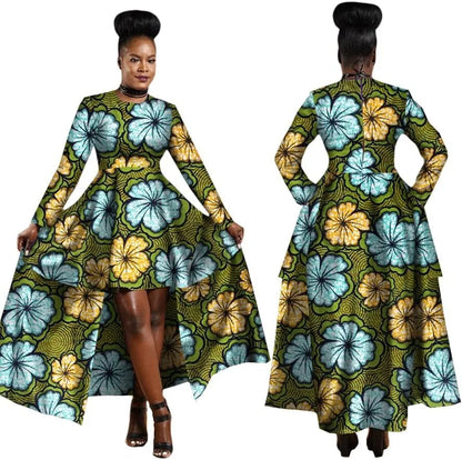 African High Low Dashiki Dress