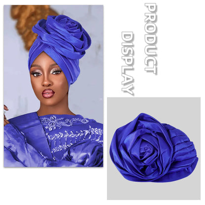 Floral Turban Hat - Stylish Modest Headwear for Special Events