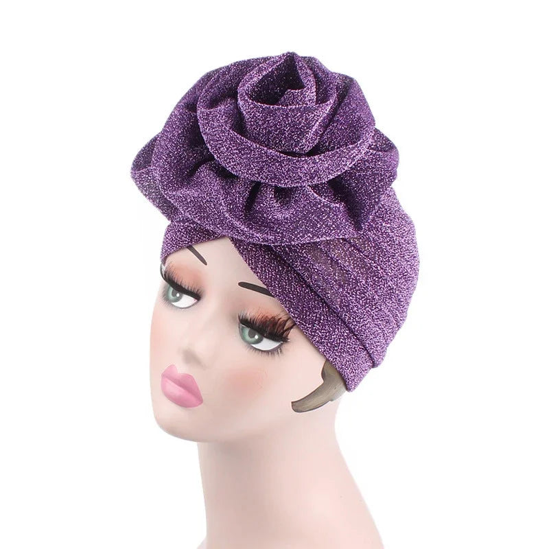 Prewrapped flower turban - WhatNaturalsLove.com