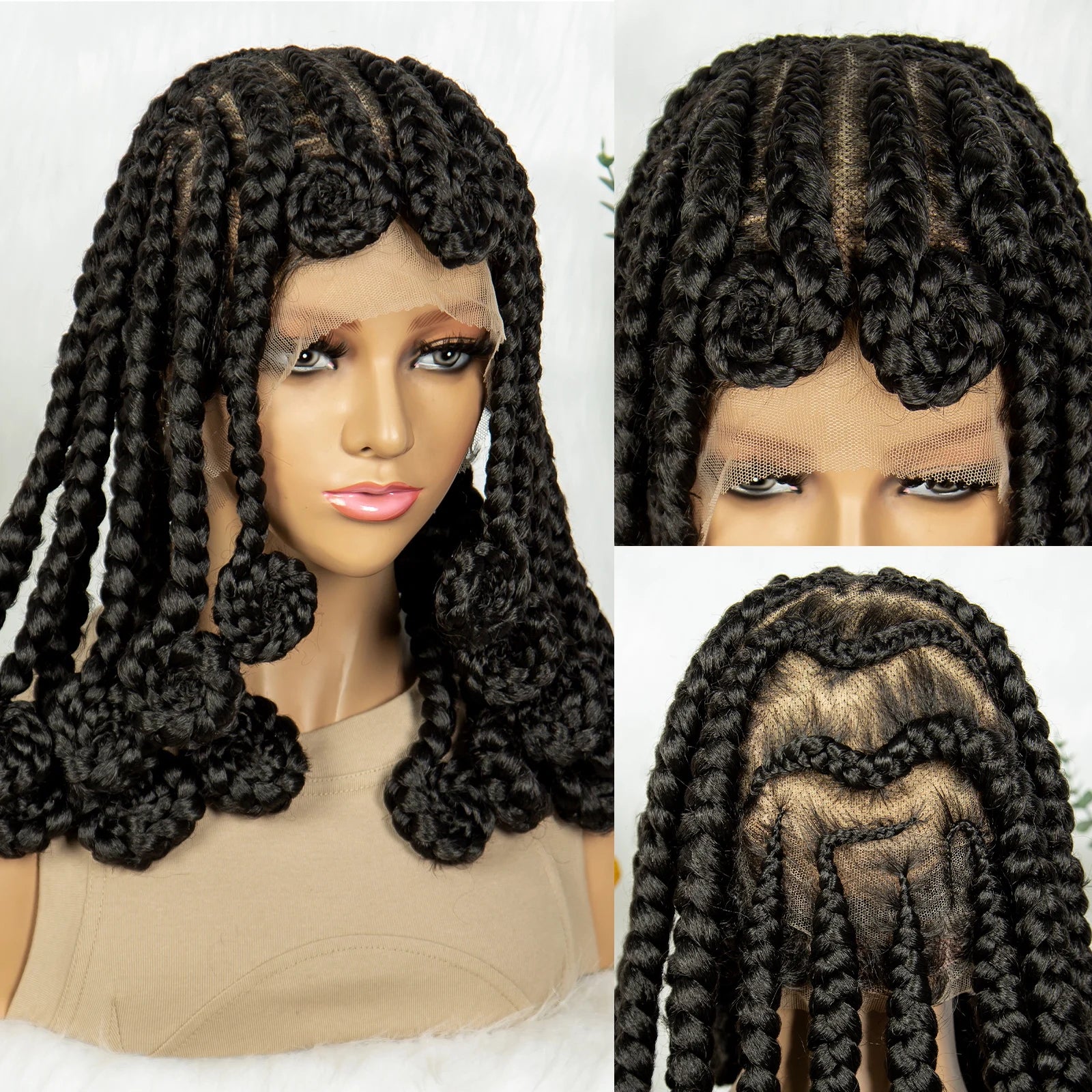 Bohemian Goddess Braided Lace Wig - Perfect for Daily Use