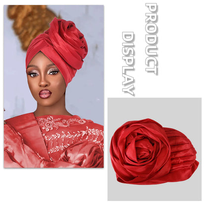 Floral Turban Hat - Stylish Modest Headwear for Special Events