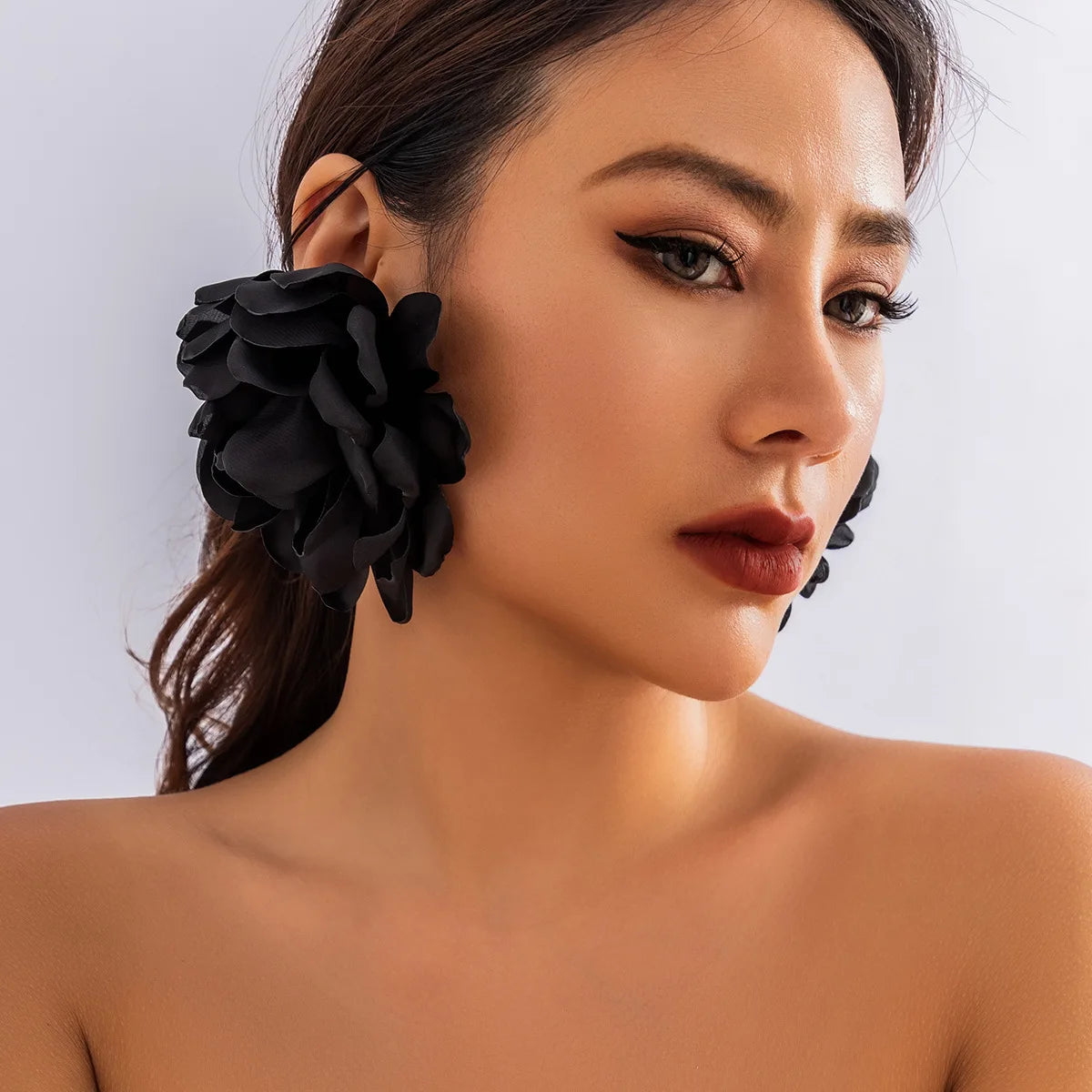 Big Flower Earrings for Women