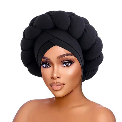 Headwrap with Braided Look – Luxury &amp; Pre-tied