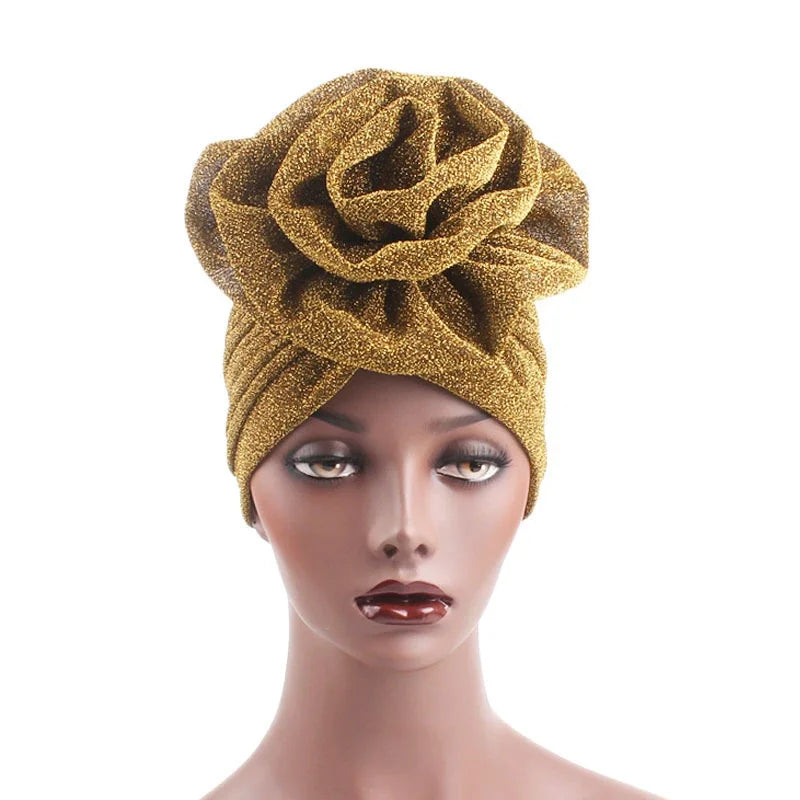 Prewrapped flower turban - WhatNaturalsLove.com