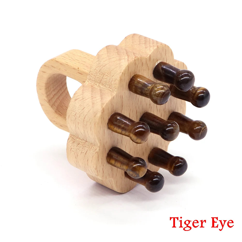 Healing Crystal Scalp Massager Tool