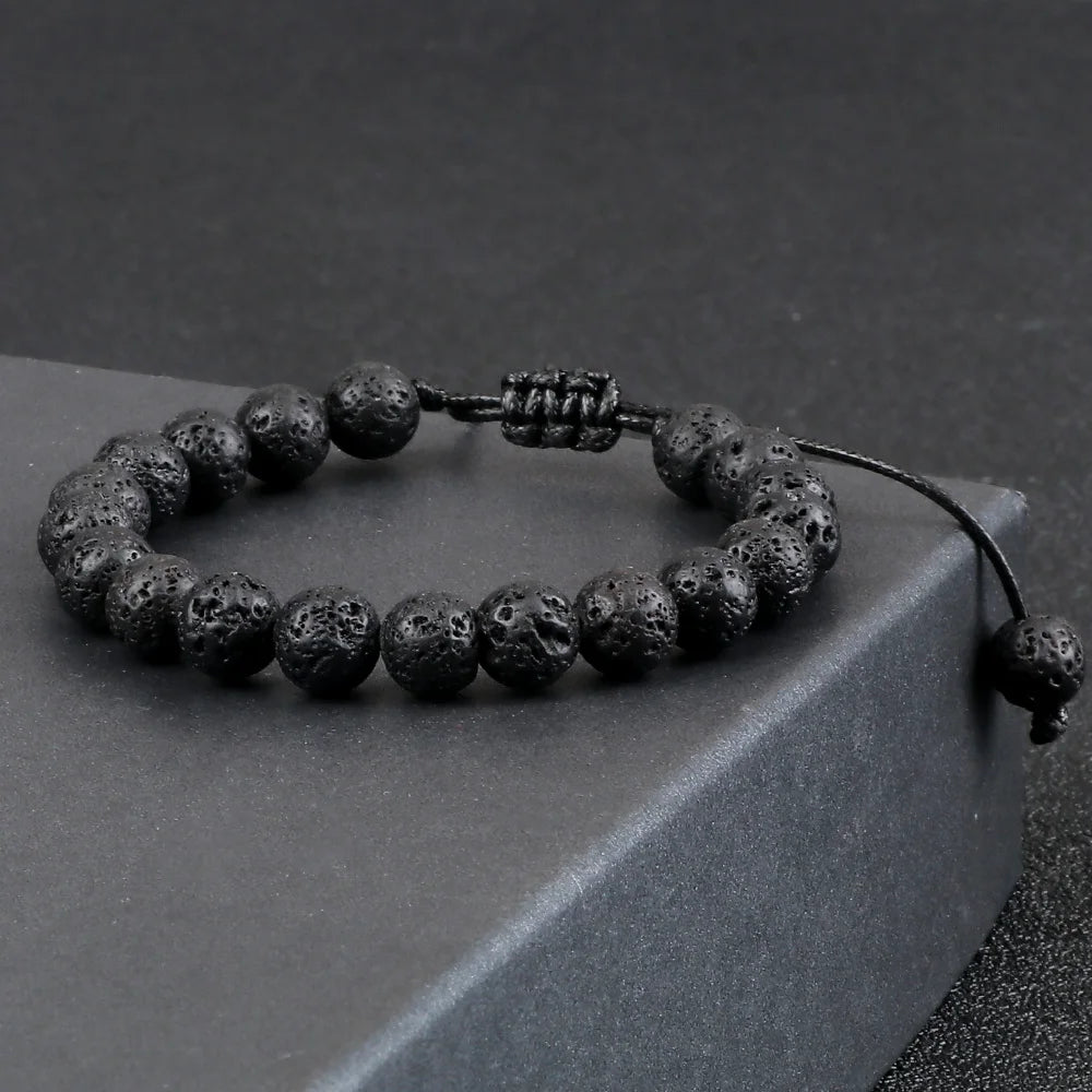 Tiger Eye Stone Beads Adjustable Bracelet