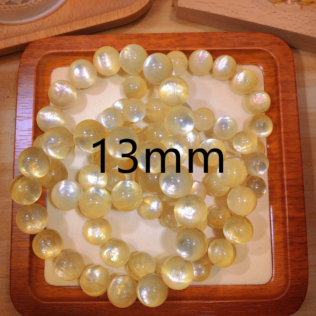Sparkling Natural Gold Kunzite Lepidolite Quartz Crystal Bracelet AAAAAA Grade