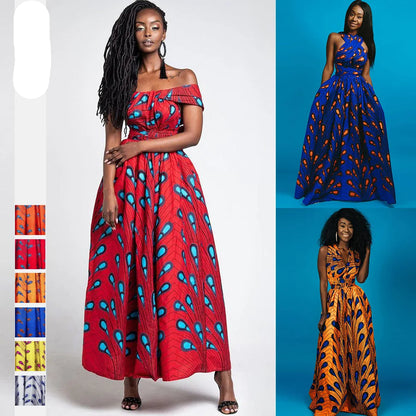 Infinity Maxi Dress Ankara African Print