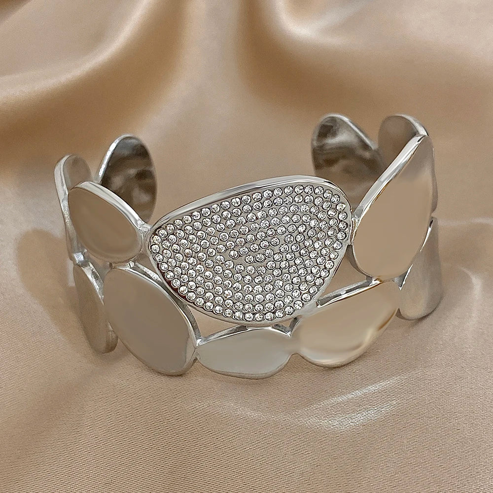 Gold Crystal Hair Cuff to crown your Ponytail