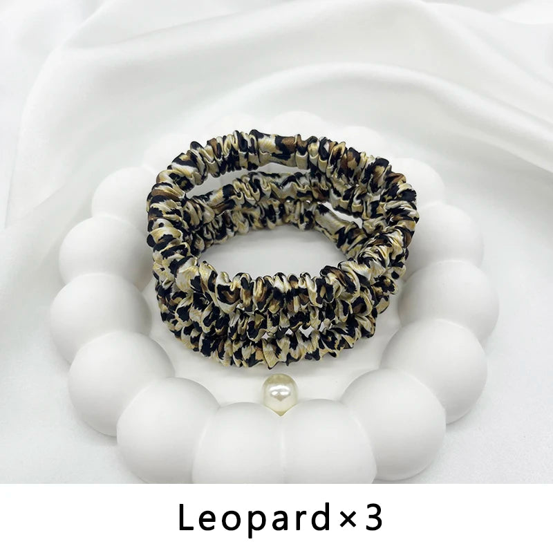 Mulberry Silk Elastics – Gentle, Frizz-Free Hair Bands for Natural Hair &amp; Locs - 3 pieces