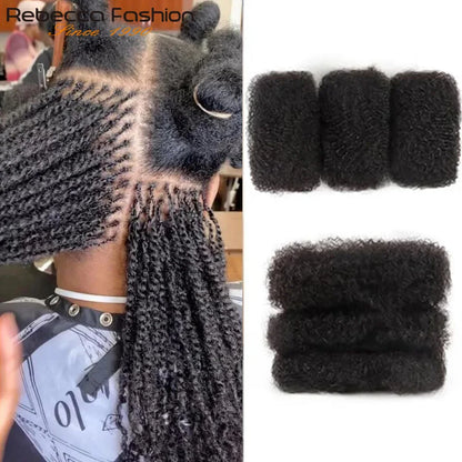 Premium 100% Human Hair Afro Kinky Bulk for Braiding &amp; Twists (50g)
