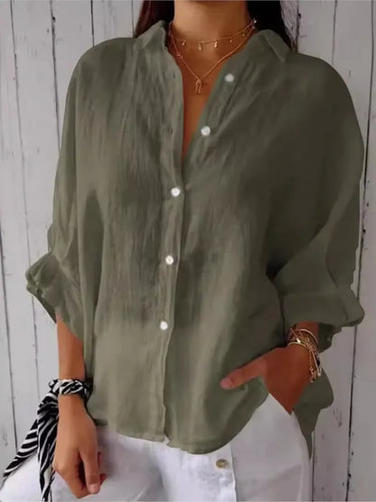 Luxury Linen Button-Down Shirt for Effortless Everyday Elegance
