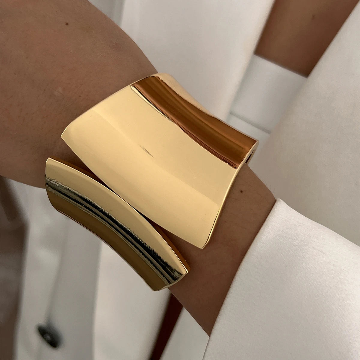 The Empress Cuff: A Matching Gold Loc &amp; Wrist Set