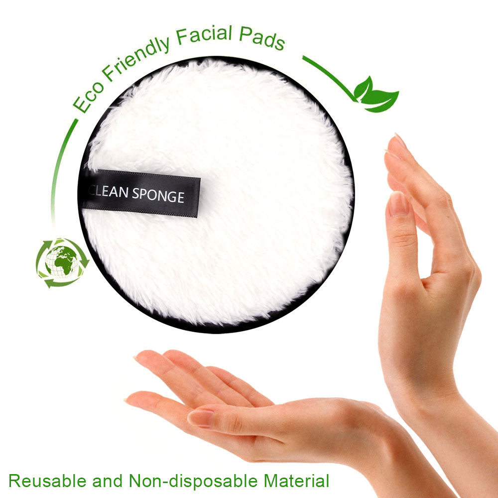 Moeiteloos make-up verwijderen Herbruikbare microvezelpads voor kosteneffectieve schoonheid