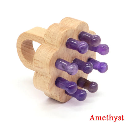 Healing Crystal Scalp Massager Tool