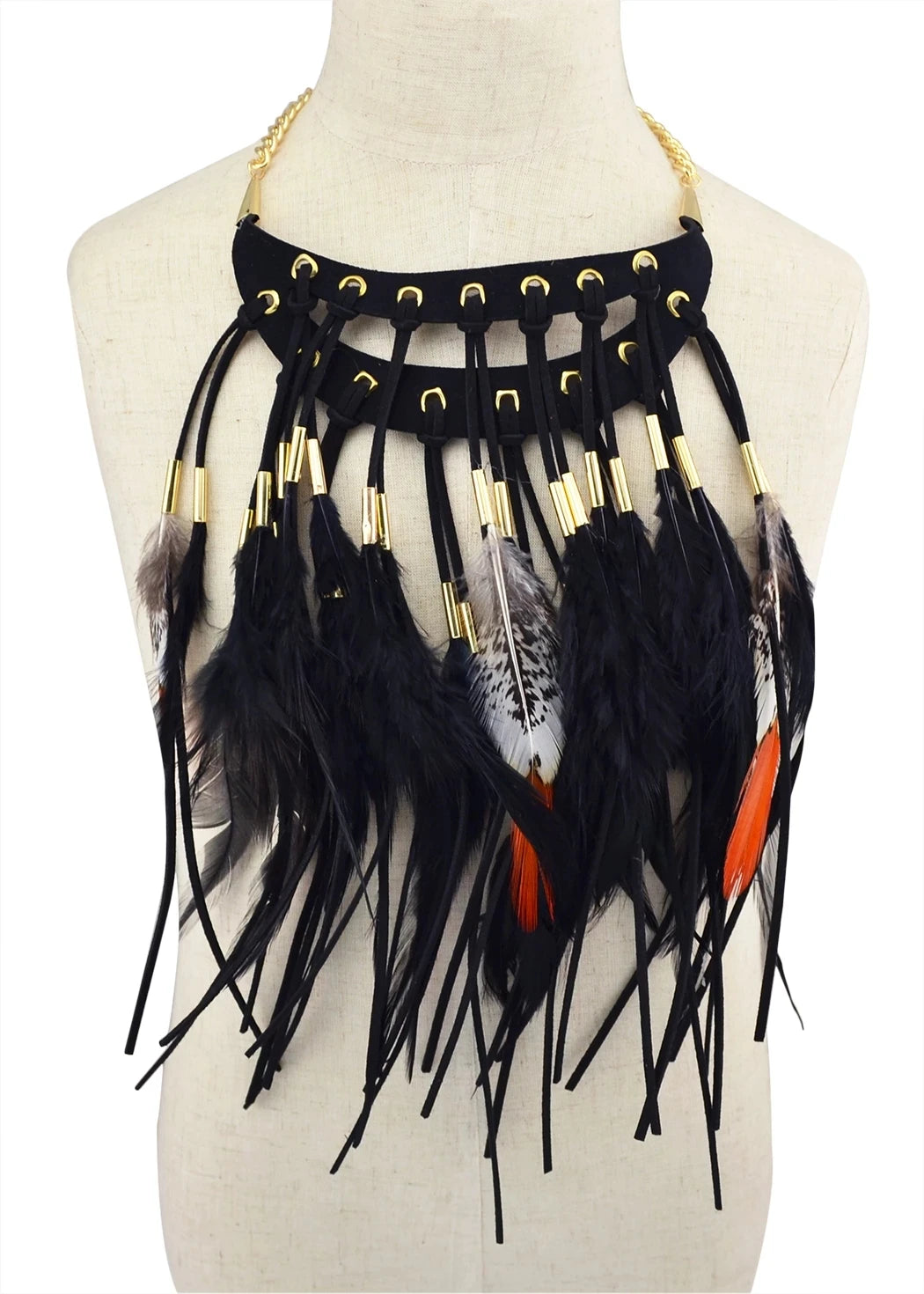 Handmade Boho Ethnic Big Choker Necklace