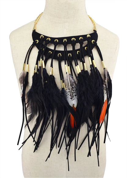 Handmade Boho Ethnic Big Choker Necklace