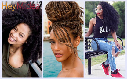 Marley Afro Kinky Hair voor Twists, Braids en Locs