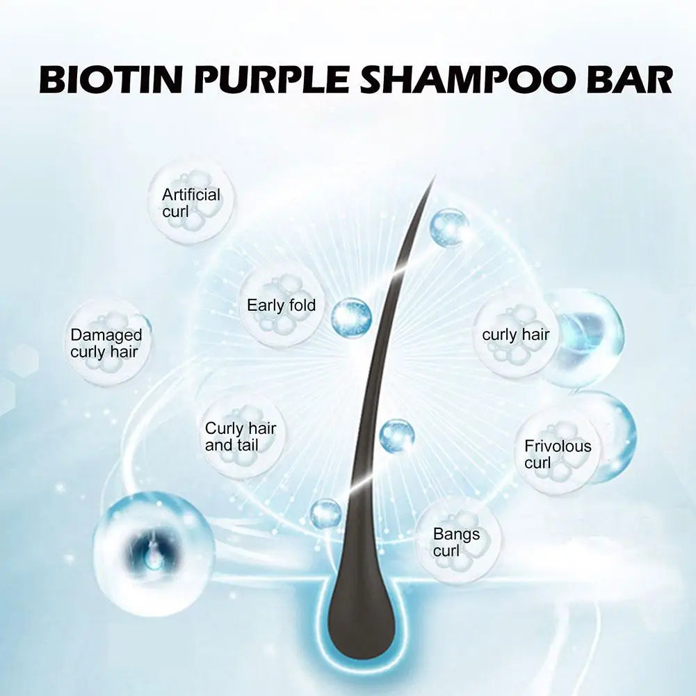 Biotin Purple  Shampoo Conditioner Bar