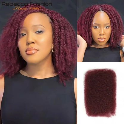 Premium 100% Human Hair Afro Kinky Bulk for Braiding &amp; Twists (50g)