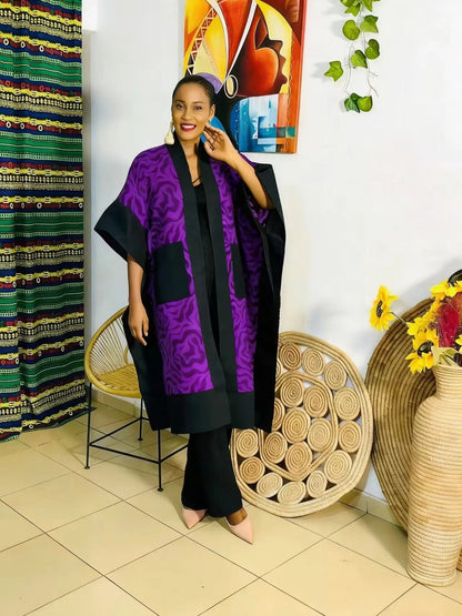 2 Piece African Clothes for Women Fashion 2026 Spring Summer African Short Sleeve Polyester Top Long Pant Matching Sets Outfits