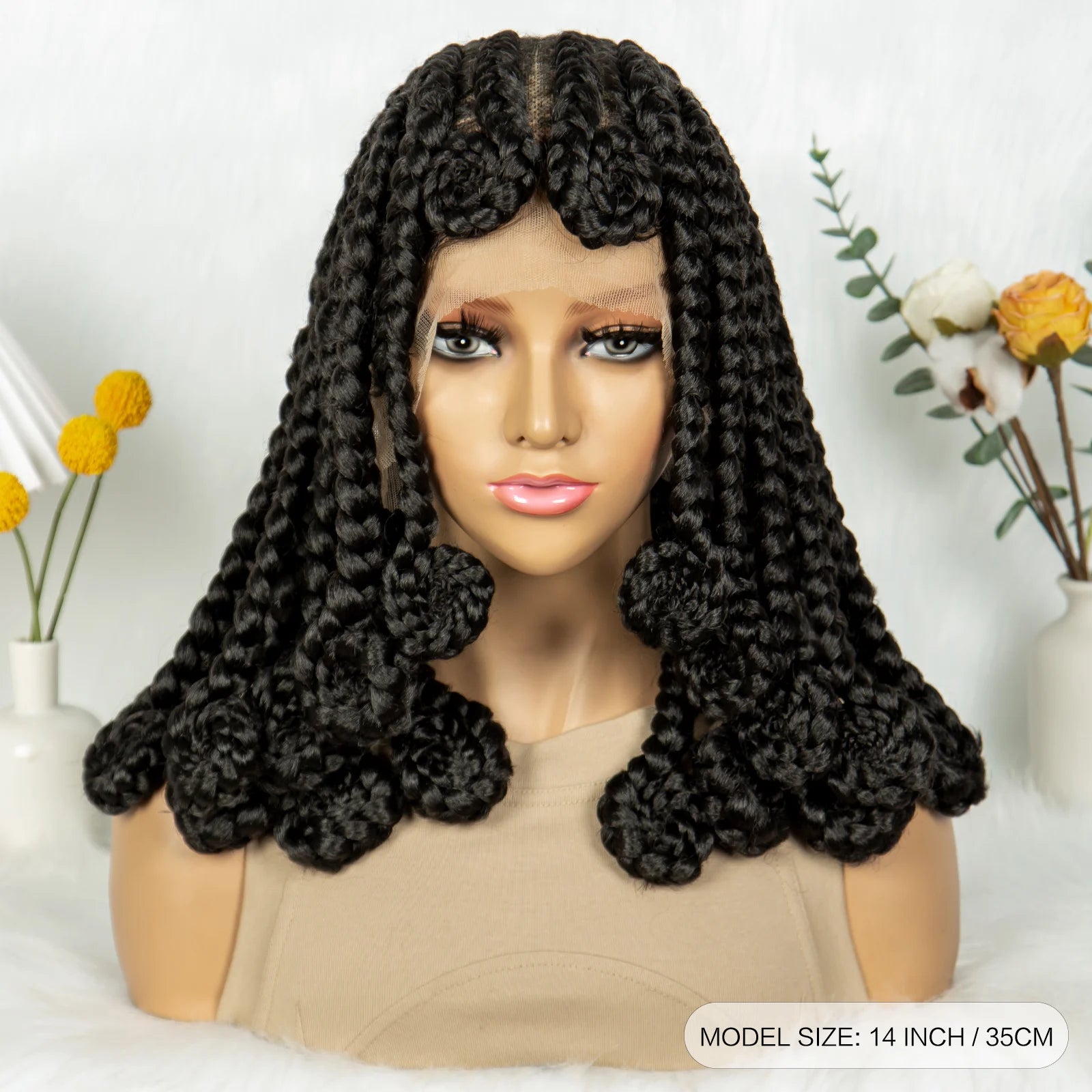 Bohemian Goddess Braided Lace Wig - Perfect for Daily Use