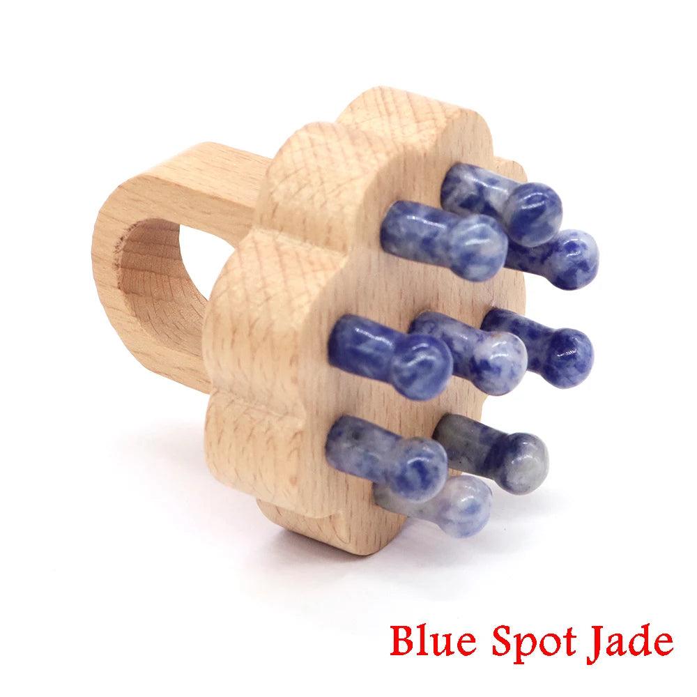 Healing Crystal Scalp Massager Tool