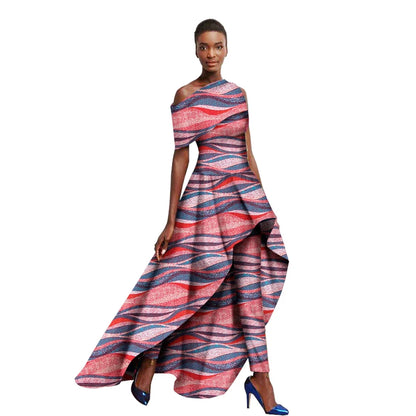 Off-Shoulder Two Piece Ankare Suite for Women