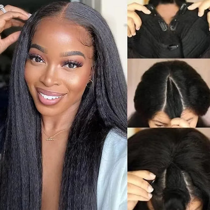 Yaki Straight Human Wig - Glueless, Ready to Wear