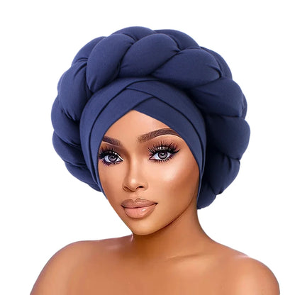 Headwrap with Braided Look – Luxury &amp; Pre-tied